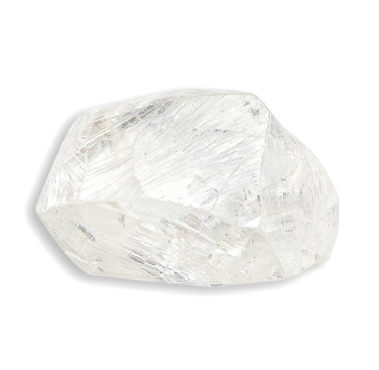 Raw diamond elongated shape