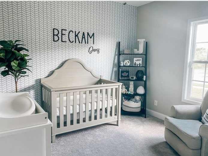 modern baby room wallpaper