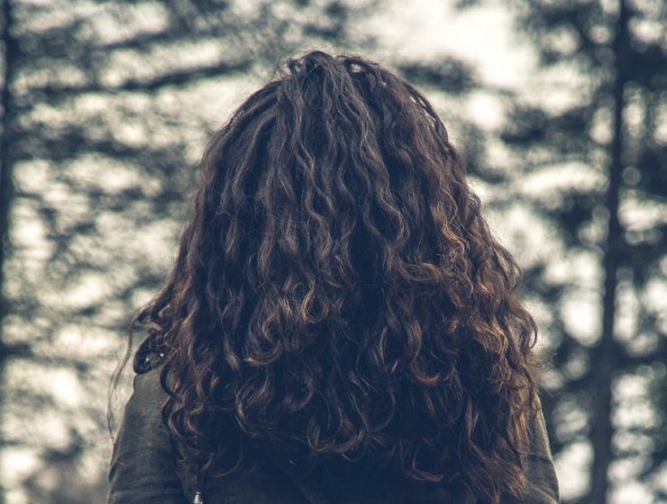 Woman With Curly Hair
