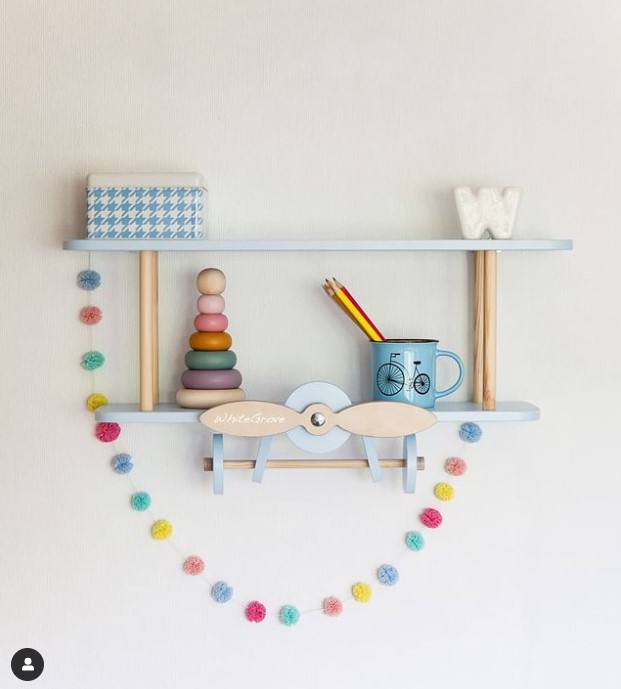 Airplane Wall Shelves for Baby Nursery Airplane Wall Shelves for Baby Nursery