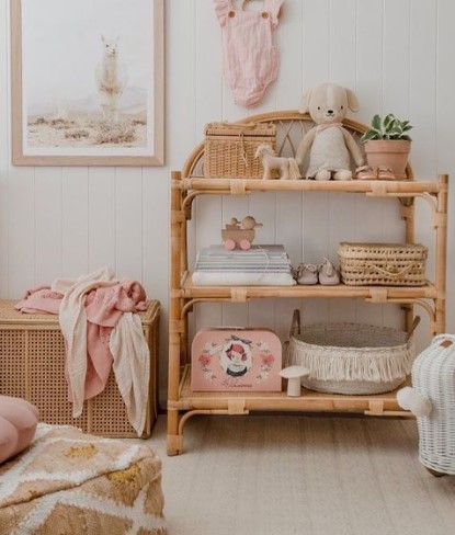 Bamboo and Rattan Shelf Unit Bamboo and Rattan Shelf Unit