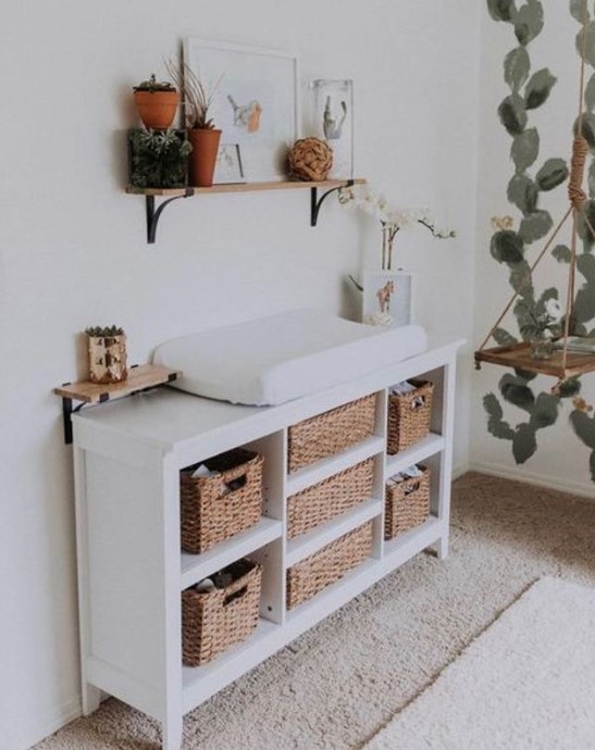 Decorative Baskets Nursery Storage Shelf Decorative Baskets Nursery Storage Shelf