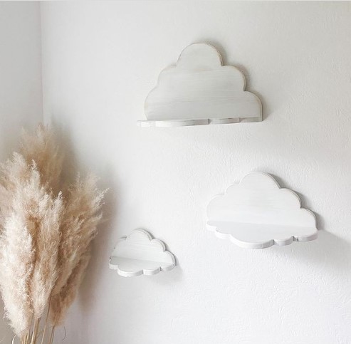 Floating Clouds Nursery Shelf Floating Clouds Nursery Shelf