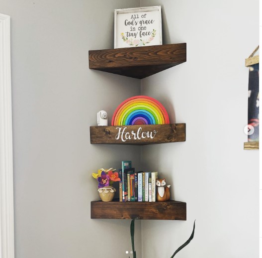 Floating Corner Shelves Floating Corner Shelves