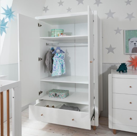 Standing Wardrobe Nursery Shelf