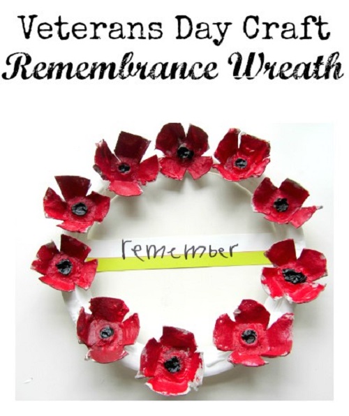 Remembrance poppy wreath