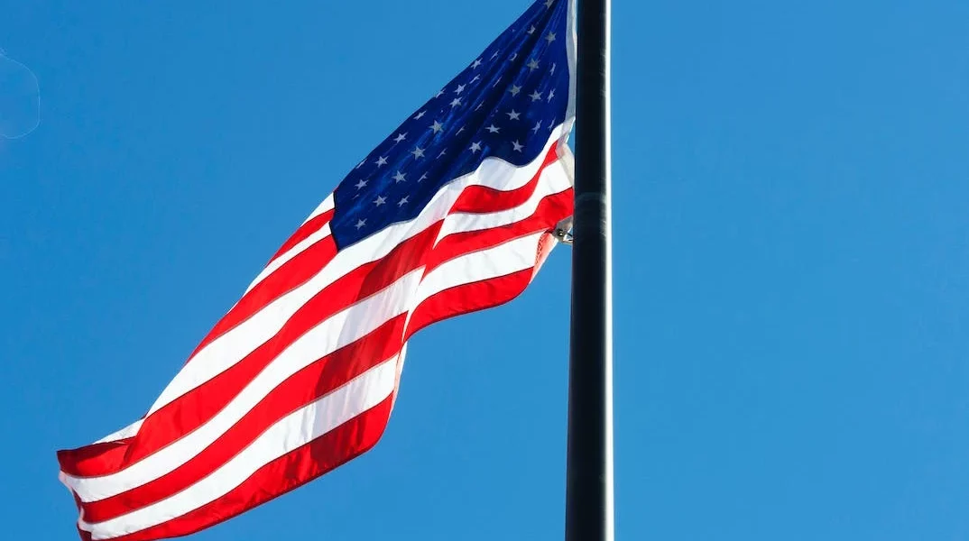 Flag is a common symbol of the Veterans Day.