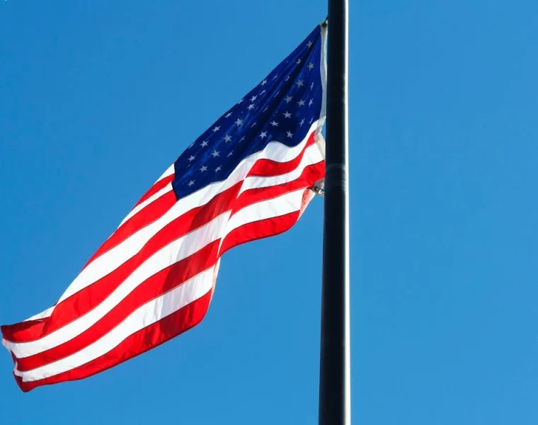 Flag is a common symbol of the Veterans Day.