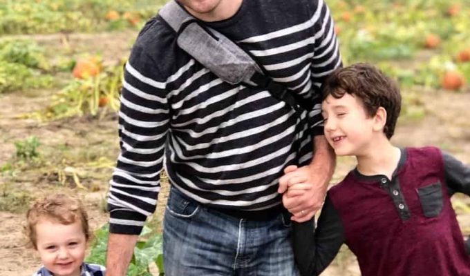 Mike-Julianelle is with his two kids