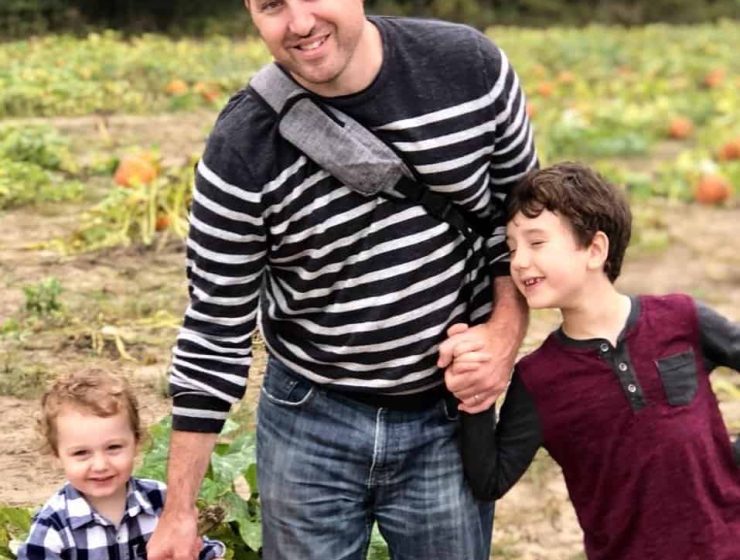 Mike-Julianelle is with his two kids