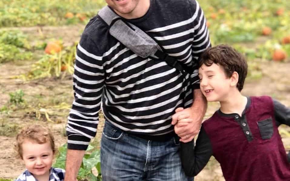 Mike-Julianelle is with his two kids
