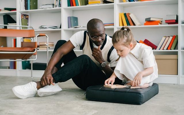 Autism spectrum disorder in a kid girl while at school