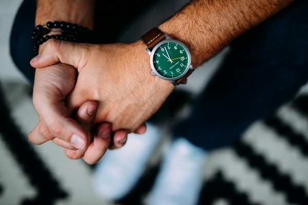 Man wrist watch